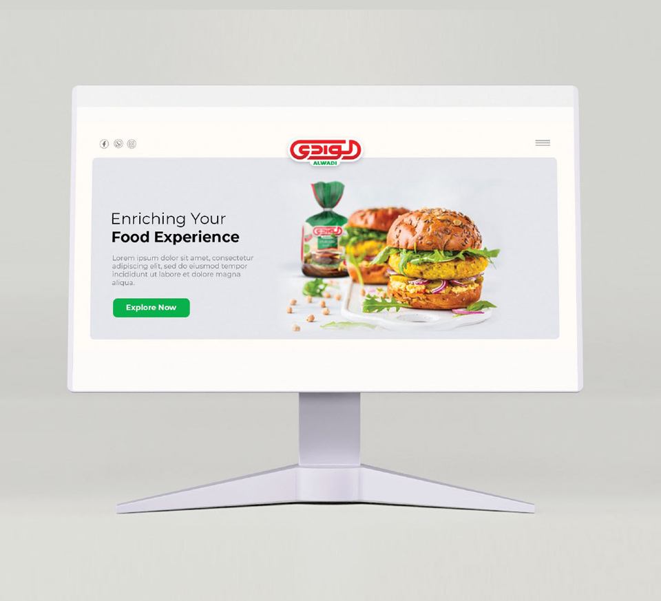 الوادي للأغذية - Aimstyle portfolio project